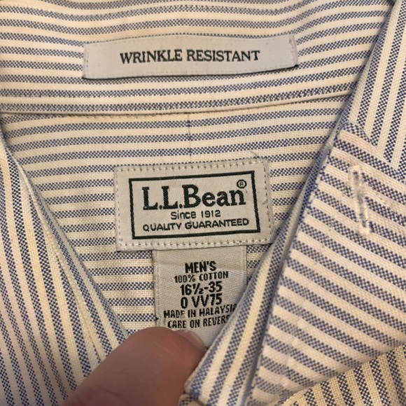 LLBean mens dress shirt - Picture 3 of 3